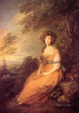 Retrato de la señora Sheridan Thomas Gainsborough Pinturas al óleo